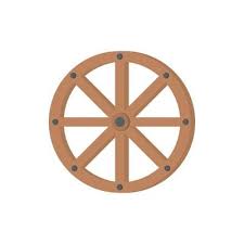 Wooden Wheel Vector Art Icons And