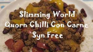 slimming world quorn chilli con carne