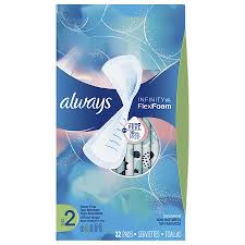 Always Infinity Super Sanitary Pads Non Wings Unscented Unscented 2