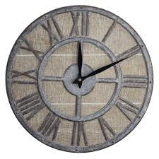If that's true of you, then chances are you've got a beautiful piece of statement furniture and a lot of bare walls. Whitewashed Wood And Metal Farmhouse Wall Clock 15 15 H X 15 L X 1 5 D On Sale Overstock 31510946