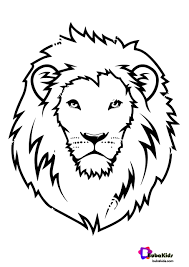 In ancient times, the lion's habitat was much more extensive than the present. Coloring Page Of Lion Novocom Top