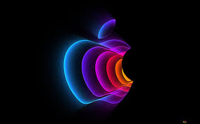 3d colorful apple logo 4k wallpaper