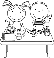 Explore 623989 free printable coloring pages for your kids and adults. Awesome Kids Eating Lunch Kids Coloring Page Food Coloring Pages Candy Coloring Pages Coloring Pages For Kids