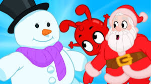 Funny christmas ball face blue new year`s eve bauble cartoon. Christmas Cartoon For Kids Morphle Santa And Snow Men Youtube