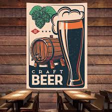 Beer Poster Wall Painting Banner Bar