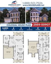 Colonial House Plan 2559 00907