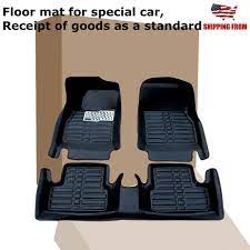 trimmable xpe leather floor mats 3pc
