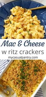 baked mac and cheese with ritz ers