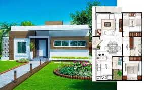 House Design Plan 10x7 Meter With 2