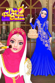 hijab doll fashion salon dress up game