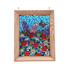 Stained Glass Flower Garden Mosaic