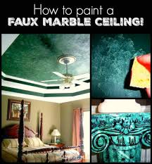 How To Paint A Faux Marble Ceiling