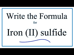 formula for iron ii sulfide fes