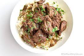 easy stew beef and rice recipe she