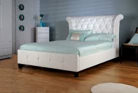 faux leather bed frame by limelight beds