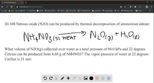 Solved Nitrous Oxide N2 O Can Be