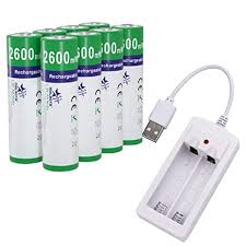 aa battery with usb charger