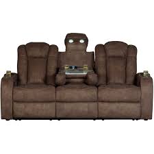 wolfridge dual power recline sofa with