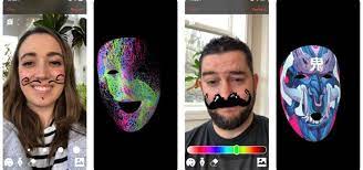 iphone x into an ar face painting booth