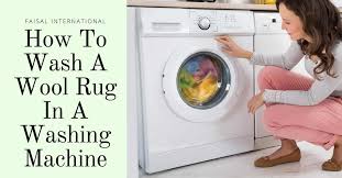 wash a wool rug in washing machine