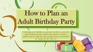 How To Plan An Birthday Party