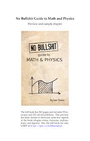 No bullshit guide to math and physics preview