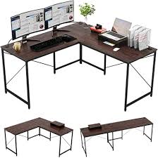 You don't necessarily need a desk designed for two to be able to share your home office with someone else. Amazon Com Bestier Modern L Shaped Desk 95 2 Inch Reversible Corner Computer Desk Or 2 Person Long Table For Home Office Large U Shaped Gaming Writing Workstation With Monitor Stand And 3 Cable