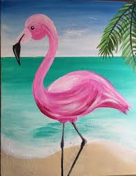 learn how to paint a flamingo step by step