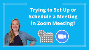 zoom tips how to setup a zoom meeting