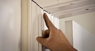 Without a cornice treatment, ceilings can 'crack' away from a wall. Do Stuck Windows Doors Mean Foundation Problems