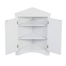 White Linen Cabinet Bathroom Storage