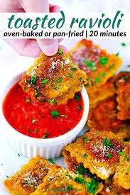 toasted ravioli pan fried or baked