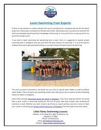 learn swimming from experts