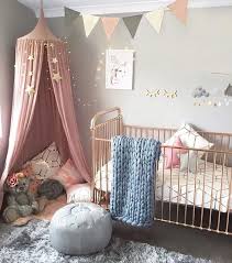 rose gold and blush nursery happily