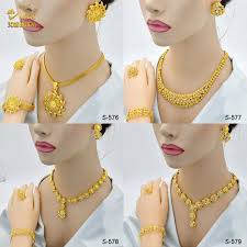 aniid dubai arab gold color jewelry
