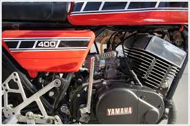 1976 yamaha rd400 kickstart garage