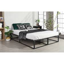 Full Metal Queen Size Bed With Slat