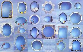 Mirrors Frames Stained Glass Pattern