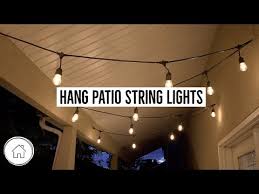 how to secure string lights outdoors