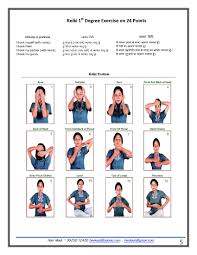 Reiki Hand Position 24 Points Level 1 Part 1 12 Points