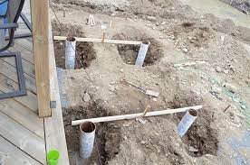 How To Pour Concrete Deck Footings And