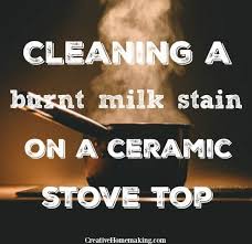 Cleaning A Burnt Milk Stain From A