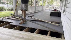 rotten tongue and groove porch floor