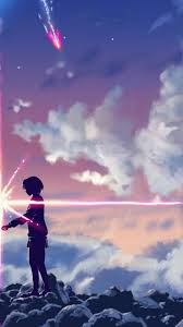 This animated wallpaper was featuring in the anime movie your name (kimi no na wa) (2016). Your Name Anime Wallpaper Phone 750x1334 Wallpaper Teahub Io