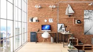 industrial style home offices