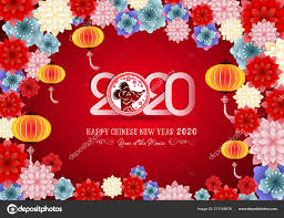 Happy New Chinese Year 2020 Year Rat Year Mouse Stock