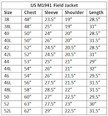American Jacket Size Chart Best Picture Of Chart Anyimage Org
