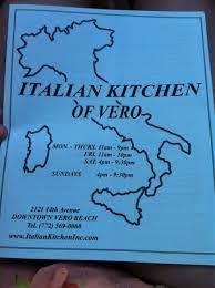italian kitchen in vero beach