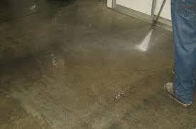 how to clean a concrete garage floor