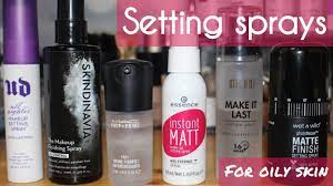 6 makeup setting sprays for oily skin